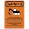 Signmission Safety Sign, OSHA WARNING, 14" Height, Electrocution Hazard, Portrait OS-WS-D-1014-V-13143 - alternate 1
